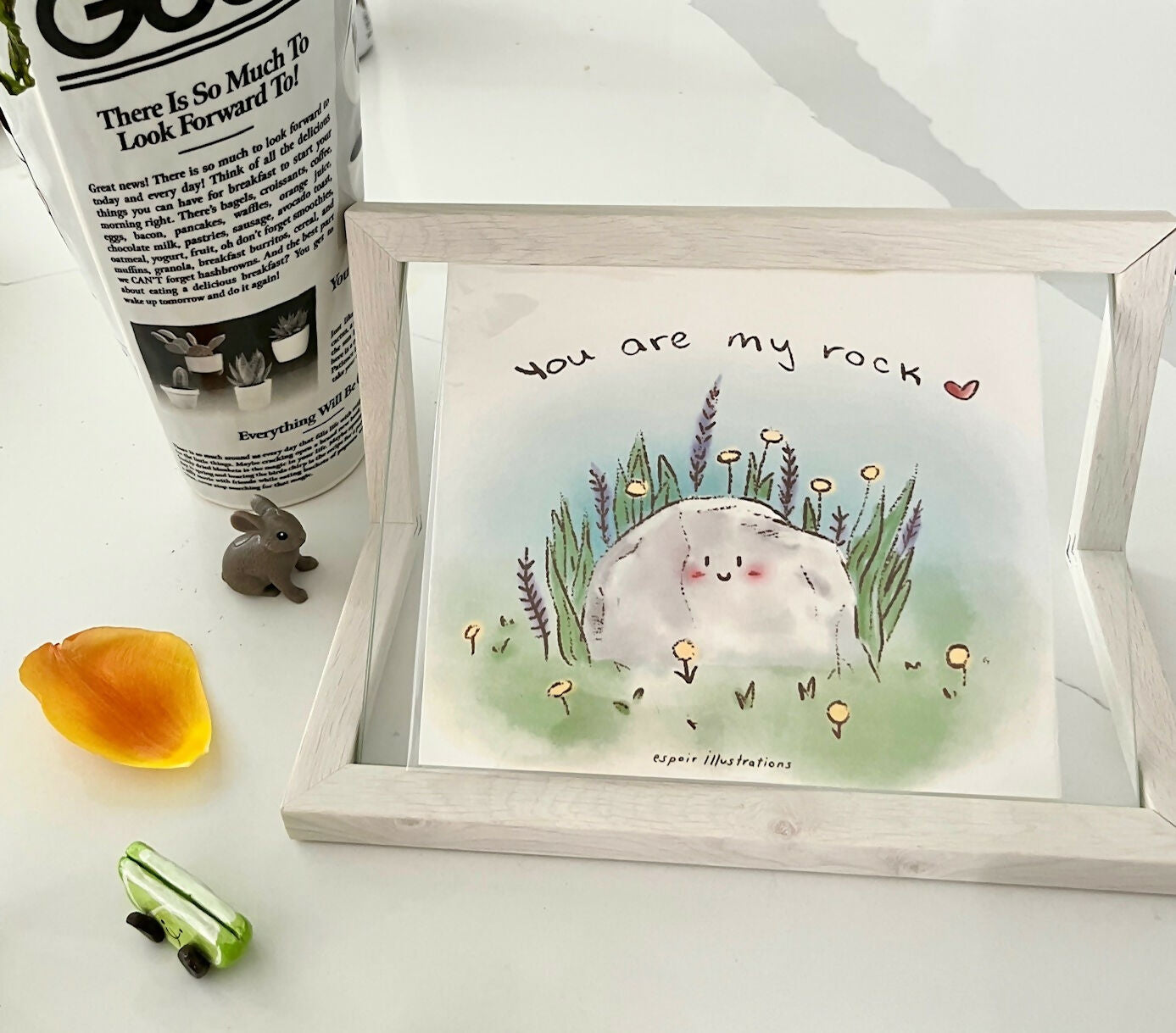 You Are My Rock Print