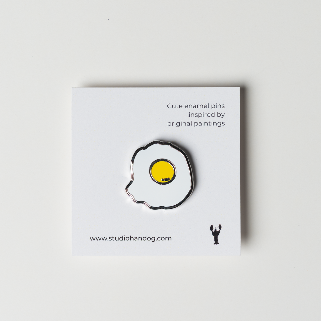 Fried Egg Enamel Pin