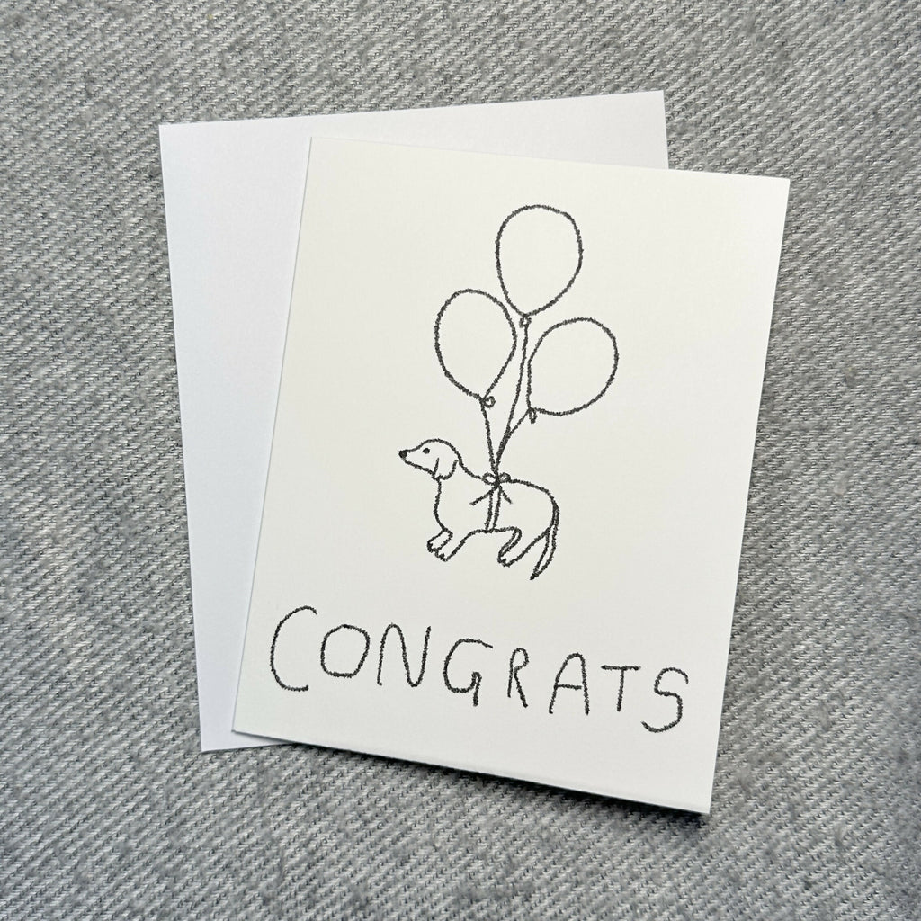 congrats card - dog