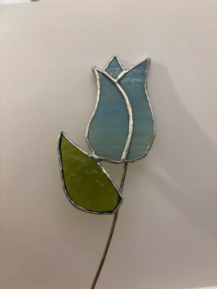 Blue Tulip Plant Stake
