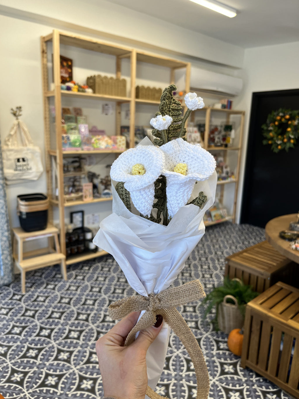 Ivory Crochet Bouquet