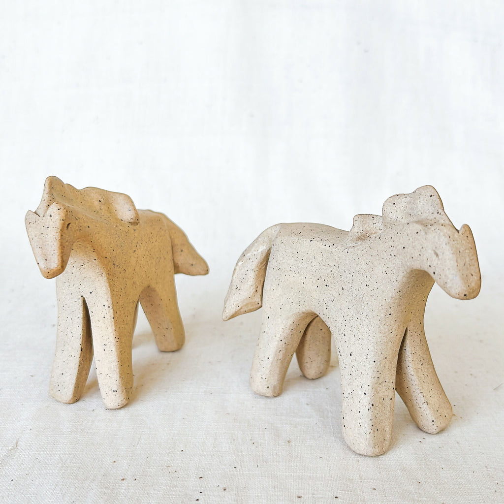 Handcrafted Ceramic Twin Ponies