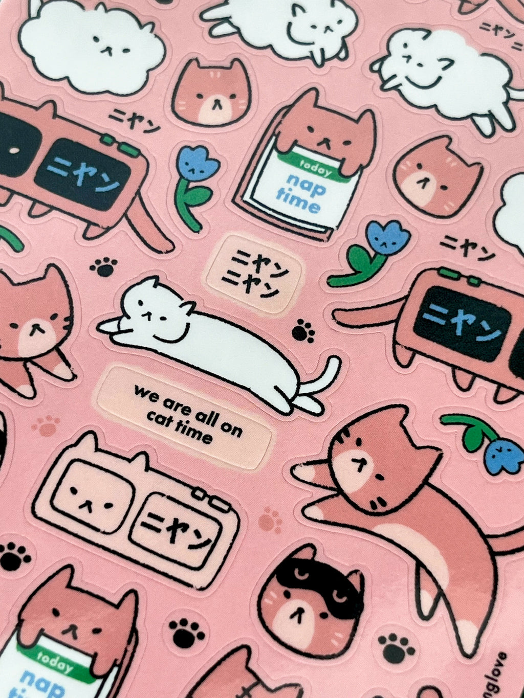 Cat Time Sticker Sheet