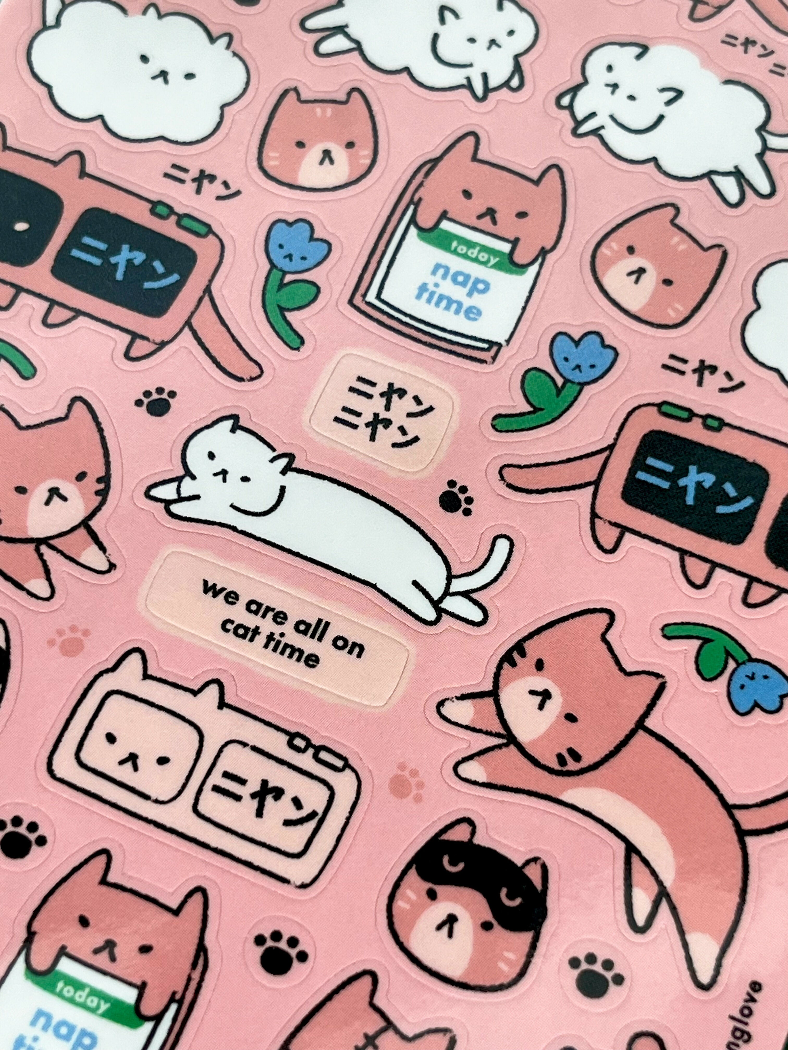 Cat Time Sticker Sheet