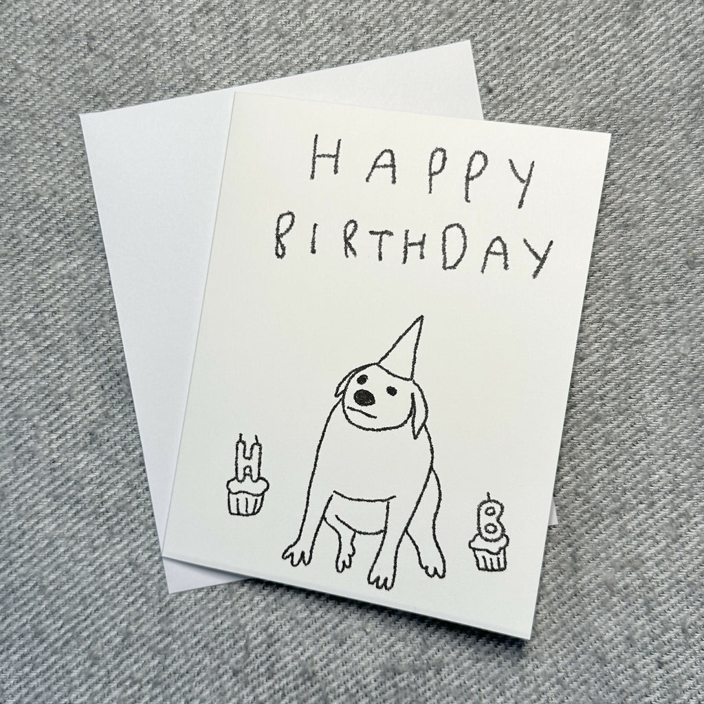 happy birthday card - dog
