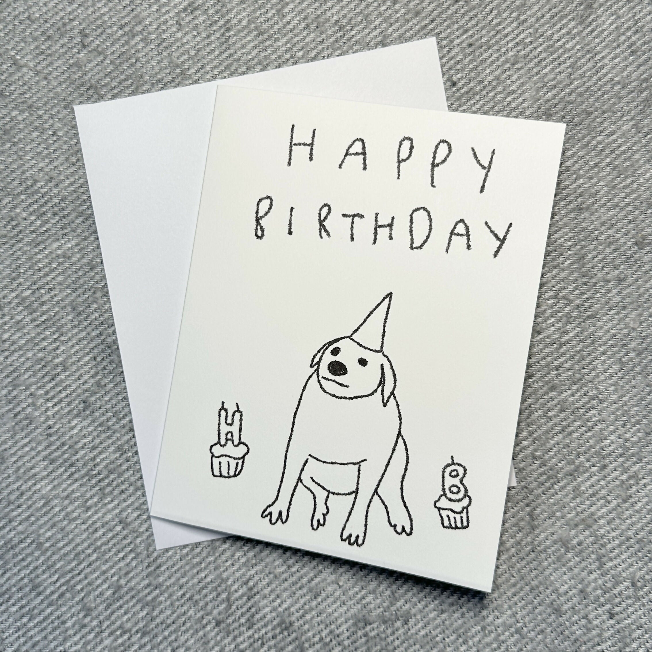 happy birthday card - dog