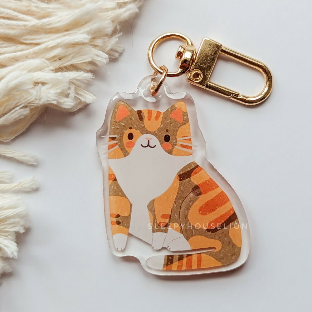 Caliby, Tabico, and Torbico Cat Keychain