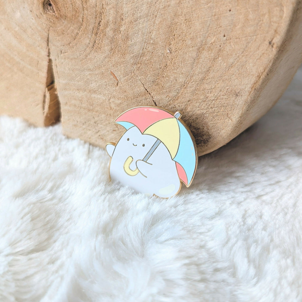 Umbrella Ghost Enamel Pin