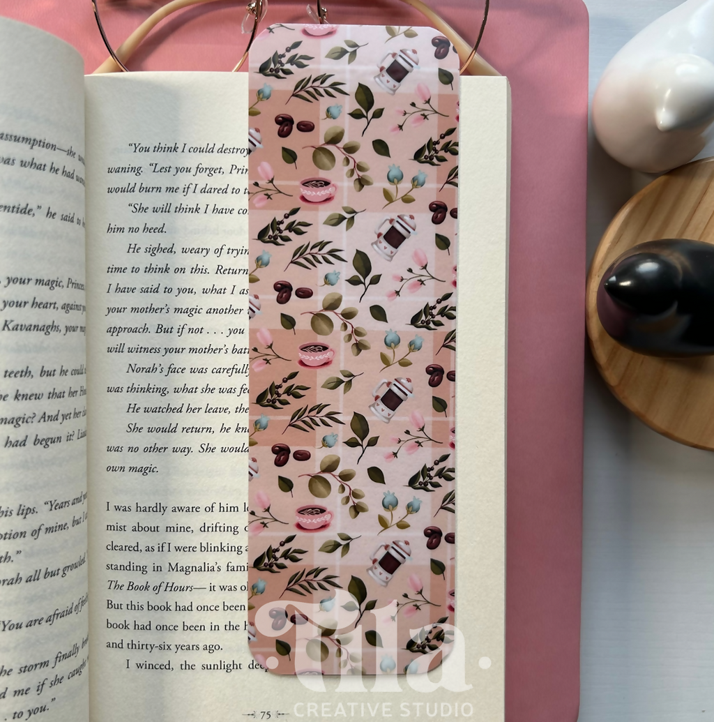 Coffee Blooming Bookmarks