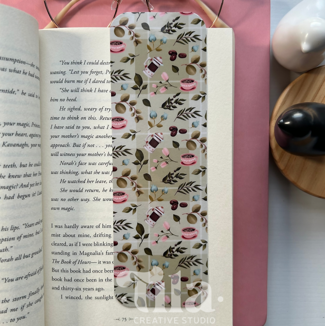 Coffee Blooming Bookmarks