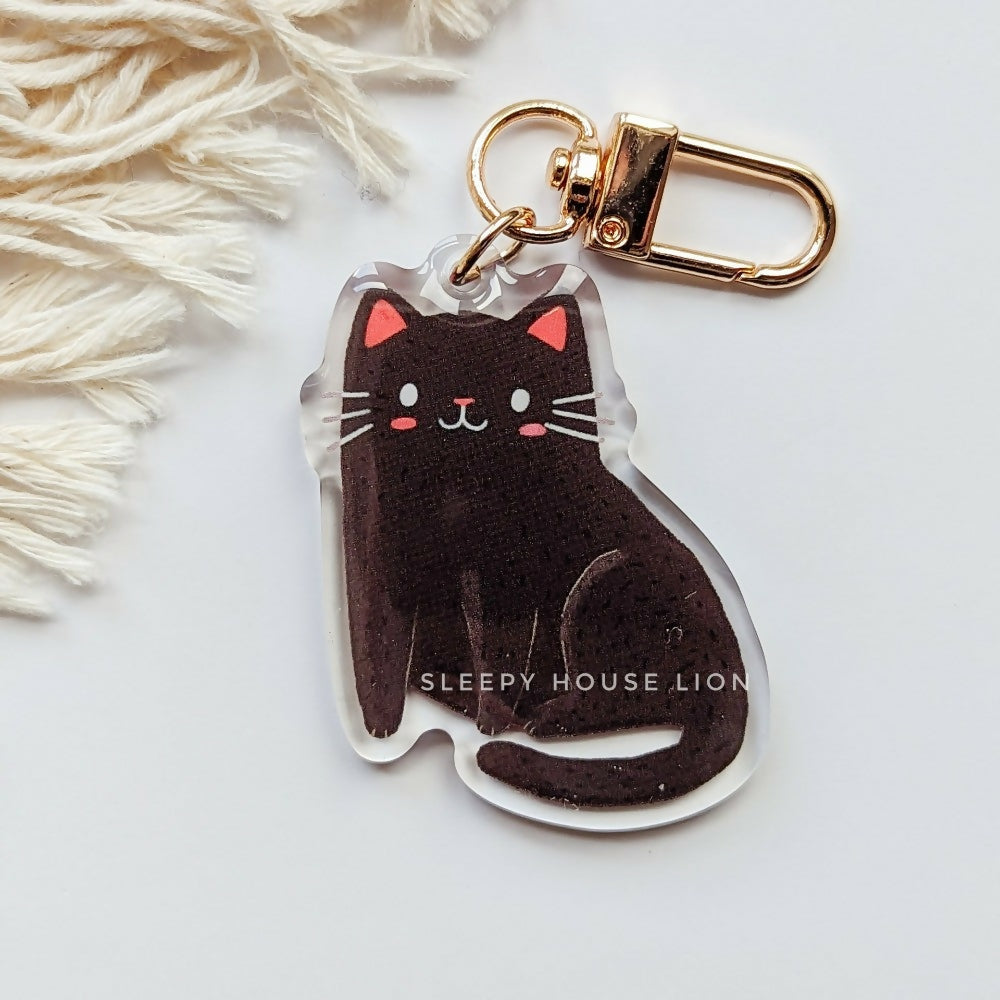 Black Cat Keychain