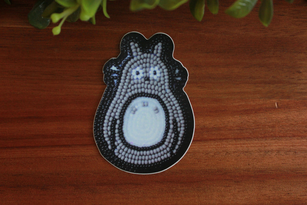 Beaded Totoro Stickers