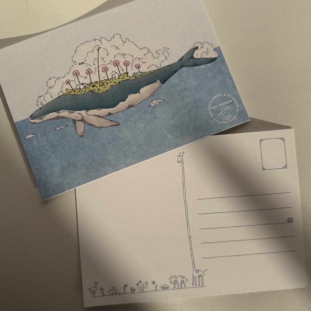 Whale Island Postcard/Print