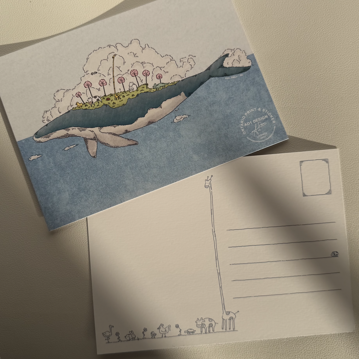 Whale Island Postcard/Print
