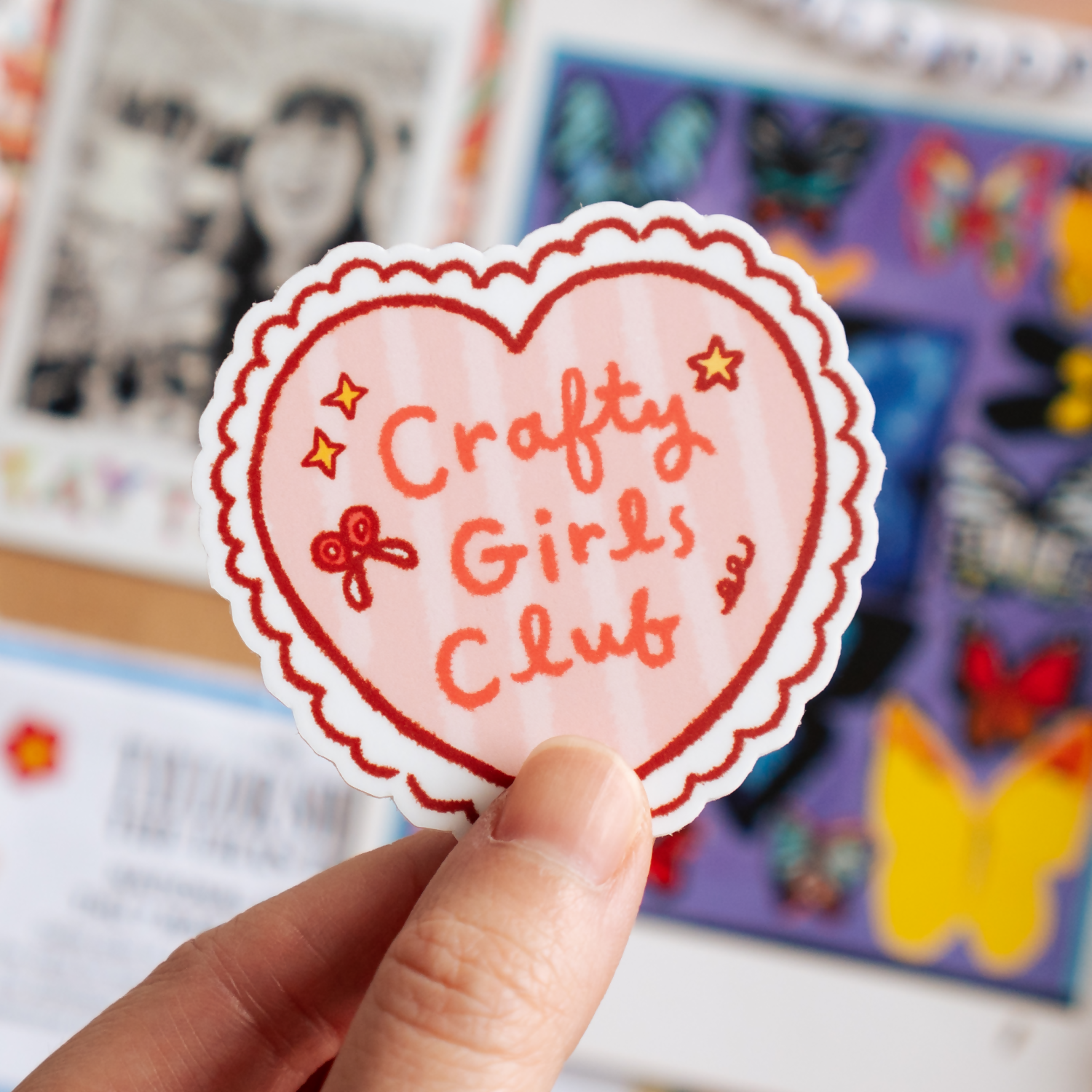 Crafty Girls Club Die Cut Sticker