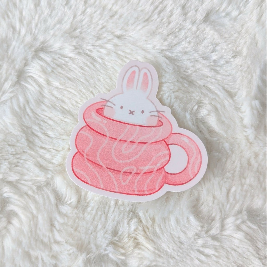 Bunny Mug Vinyl Sticker