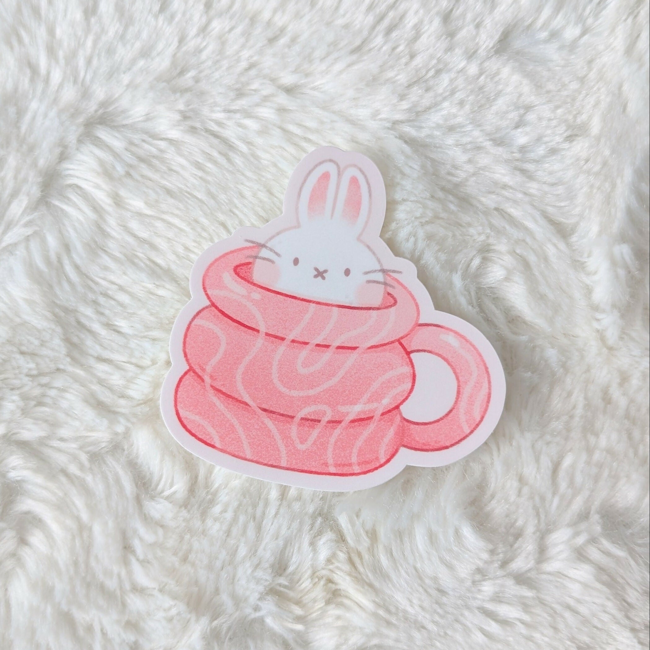 Bunny Mug Vinyl Sticker