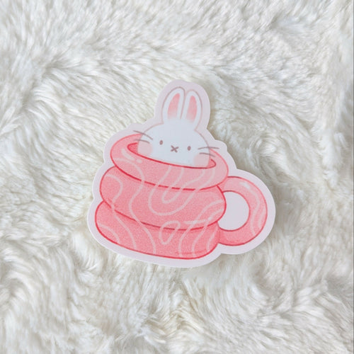 Bunny Mug Vinyl Sticker