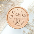Sleeping Cat with Sheep Coaster