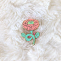 Flower Frog Enamel Pin