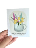 Thank You Watering Can Greeting Card