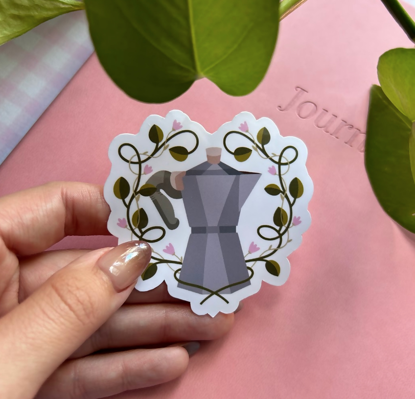 Moka Pot Coffee Sticker