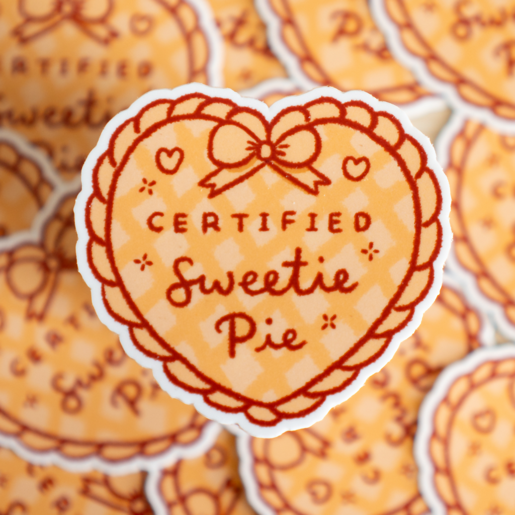Certified Sweetie Pie Die Cut Sticker