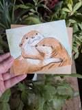 Otter Hug Greeting Card