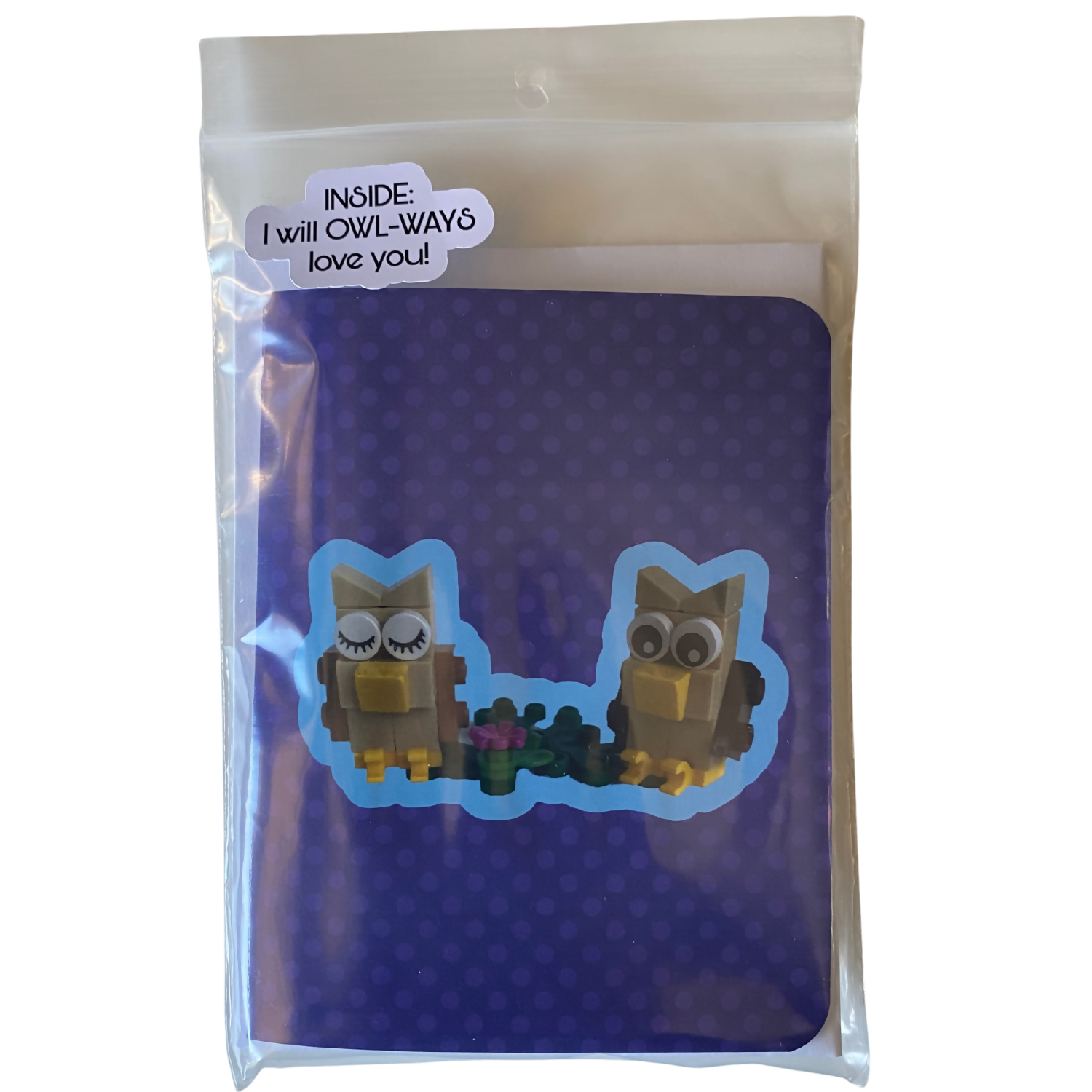 I will OWL-ways love you! ~ Card with Lego